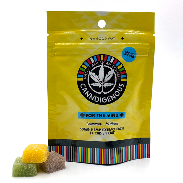 FOR THE MIND GUMMIES - 1:1 ratio - 25mg CBD & 25mg CBG